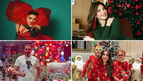 النجوم العرب يحتفلون بالكريسماس: نانسي، محمد رمضان، هيفاء، باسم ياخور، غادة عبد الرازق وميريام