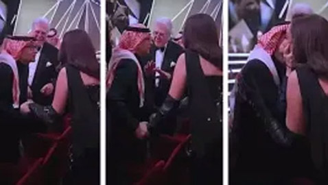 قبلة عبد المجيد عبد الله للنجمة أنغام تثير الجدل وتكشف غيرة حسين فهمي عليها!