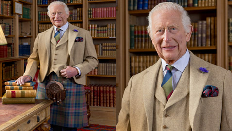 الملك تشارلز بالإزار الاسكتلندي.. أحدث صورة ينشرها قصر بكنغهام