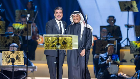 ديو رائع بين وائل كفوري ومحمد عبده في أغنيته الشهيرة (ليلة ليلة)