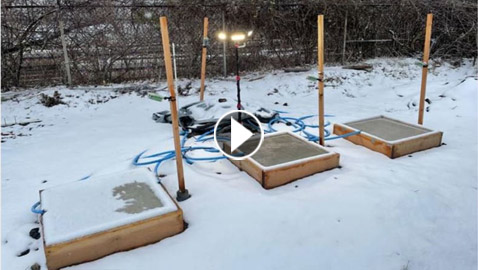 علماء يطورون خرسانة يمكنها إذابة الثلوج من تلقاء نفسها.. فيديو