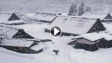 فيديو وصور: مدينة يابانية تختفي تحت طبقة هائلة من الثلوج