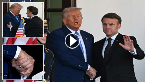 مصافحات غريبة وعنيفة بين ترامب وماكرون.. فماذا تكشف لغة الجسد؟
