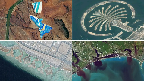 بينها مناطق عربية.. أماكن على الأرض يمكن مشاهدتها من الفضاء!