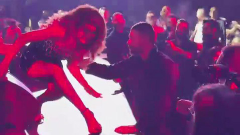 نوال الزغبي تسقط على المسرح! تعثرت بمكبرات الصوت..