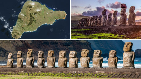 جزيرة القيامة (الفصح).. أغرب جزر العالم التي تحير تماثيلها العلماء