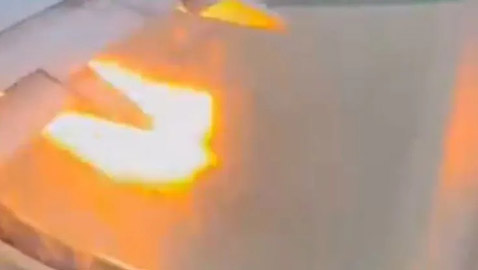 فيديو.. أرنب في محرك طائرة يشعل حريقا ويجبرها على العودة