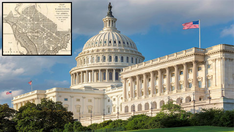 هكذا نشأت العاصمة الأمريكية واشنطن عام 1800..