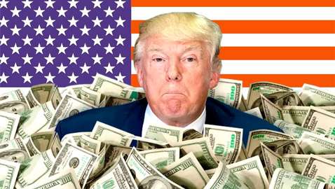 ترامب يتوقع الحصول على 4 تريليونات دولار من جولته الخليجية، ويقترح تسمية غزة 