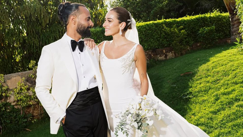 مقاطع زفاف أمينة خليل.. إطلالة كالأميرات وماكياج ناعم وحضور النجوم أحمد حلمي ومنى زكي ويسرا