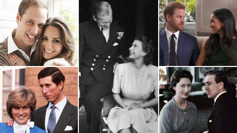 من إليزابيث لميغان.. كيف بدأت قصص الحب في القصر الملكي ‏البريطاني؟