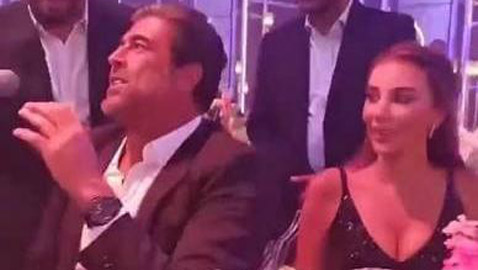 وائل كفوري وشانا عبود معا وعلامات الحمل تظهر عليها