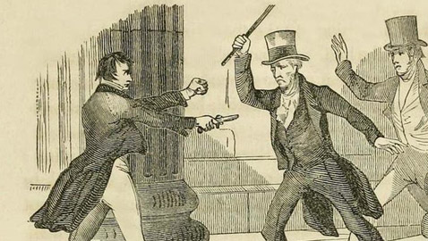 هكذا انهال رئيس أمريكي بعصا على رجل حاول قتله!