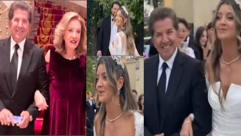 وليد توفيق يغني لإبنته من جورجينا رزق ليلة زفافها في إسبانيا.. لن تصدقوا كم تشبه والدتها ملكة جمال الكون!