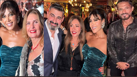 النجوم يحتفلون مع ريهام حجاج بعيد ميلادها، وماجد المصري يثير الجدل بقميص شفاف!