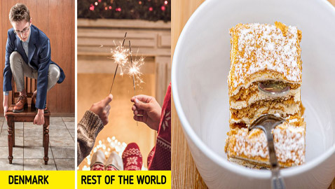 صور: أغرب 8 عادات وتقاليد في العالم: مهرجان الطماطم، القفز من كرسي وكيك محشي بالنقود!