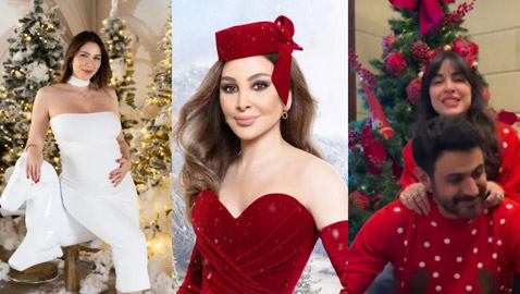  النجوم يشاركون جمهورهم بلحظات من اجواء عيد الميلاد الكريسماس