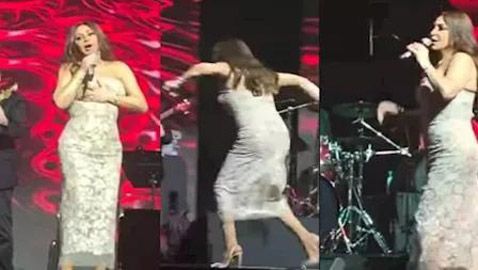 موقف محرج لإليسا على المسرح أثناء حفلتها مع مروان خوري.. ما الذي حصل؟